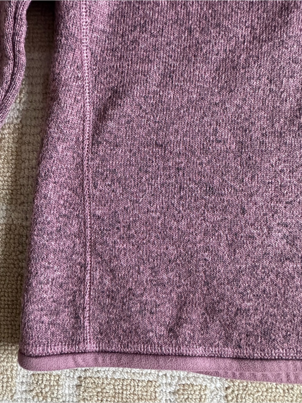 Patagonia Better Sweater 1/4 Zip Fleece Pullover Sweatshirt Light Violet Medium - Picture 12 of 17